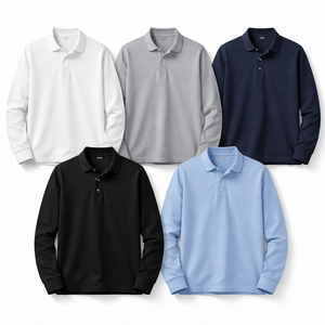 Camisetas Polo de Manga Larga Personalizadas al por Mayor para Hombre OEM - Fabricante Directo de Fábrica - Product Image 5