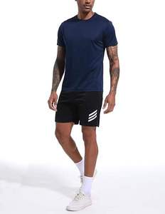 T-shirt décontracté pour homme en coton 100% tricoté, coupe classique, grande taille, avec logo personnalisé - Product Image 3