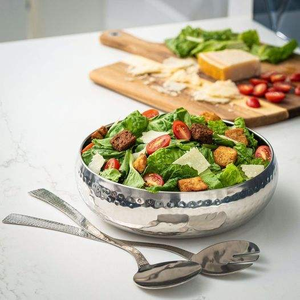Bol en acier inoxydable, bol à dîner design, finition polie, design minimaliste, passe au lave-vaisselle, pour servir les aliments, usage domestique, bol en métal - Product Image 5