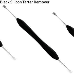 3 pièces, détartreur manuel à manche en silicone noir, gratte-dents, équipement de nettoyage dentaire, Shuja Surgico - Product Image 2