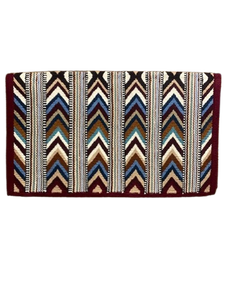 Couverture de selle occidentale traditionnelle en laine de Nouvelle-Zélande, tissée à la main, pour l'équitation, le ranch, le cowboy, les sentiers et les concours hippiques - Product Image 3