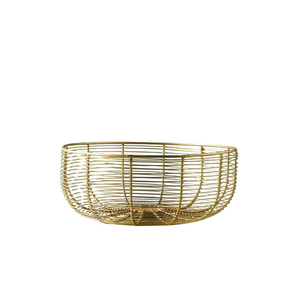 Corbeille à fruits moderne en fil métallique noir pour comptoir de cuisine, bol à fruits décoratif en métal et organiseur de collations de table, design géométrique pour cuisine - Product Image 2