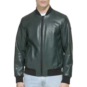 Genuine <b>Sheepskin</b> Bomber Leather <b>Jacket</b> Men Motorcycle Leather <b>Jackets</b> Brown Color Men's Leather <b>Jacket</b> For Men - Product Image 4