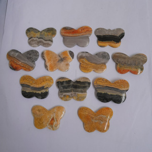 Wholesale High Quality Natural Indonesia Bumble <b>Bee</b> Butterfly Cabochon Gemstones HandiCrafts Healing Crystal 3 X 2,5 cm - Product Image 3