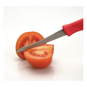 Coltello per Pomodori Seghettato con Manico Rosso, Lama in Acciaio Inossidabile da 6 Pollici per Uso in Cucina - Product Image 2