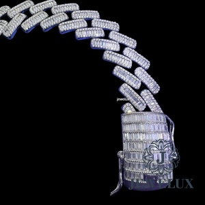 Bracelet tennis en argent moissanite exclusif très demandé pour unisexe avec pierres taillées de haute clarté, cadeau disponible, prix export - Product Image 5