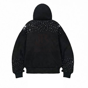 Cagoules à strass pour hommes, service OEM, meilleures ventes, prix de gros abordable, 100% coton, basiques - Product Image 4