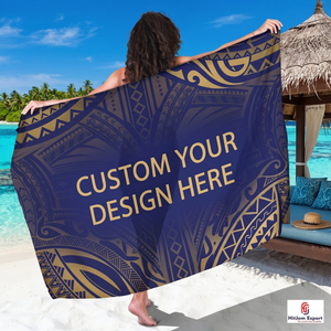 Pareo Hawaiano Personalizado con Estampado Polinesio, Envoltura de Playa Ligera, Ropa Tropical para Resort, Fabricante de Telas Personalizadas OEM ODM - Product Image 5