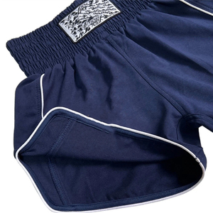Shorts de combat MMA unisexe bleu marine, respirants, anti-transpiration, coupe ample, vêtements de sport de combat pour adultes, Spandex/Nylon - Product Image 3