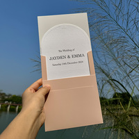 Invitations personnalisées gaufrage mariage personnalisé et fête d'anniversaire avec photo et texte cartes d'invitation à un événement d'entreprise