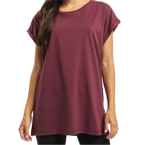 Women's Loose-Fitting Crew Neck T-Shirt Plus Size Short Sleeve Streetwear Custom Logo Summer Top Oversized Sport - Product Image 4