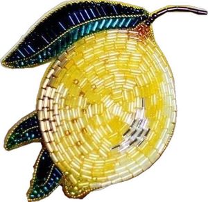Broche perlée brodée à la main, élégante et tendance, pour tenues modernes, avec des broderies perlées de luxe et des artisanat élégant - Product Image 5
