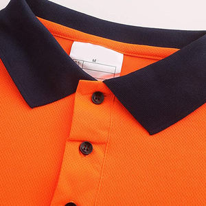 เสื้อโปโลทำงานแบบสะท้อนแสงสำหรับฤดูหนาว Hi Vis ผลิตจากโพลีเอสเตอร์ 100% พร้อมแถบสะท้อนแสงเพื่อความปลอดภัยในการทำงาน - Product Image 3