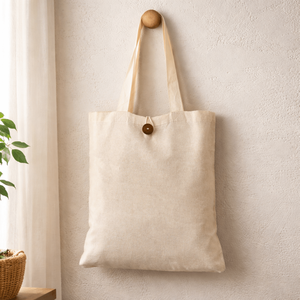 Tela de lona de algodón reutilizable con logotipo personalizado, bolso de compras de algodón de color teñido, ecológico, venta al por mayor - Product Image 3