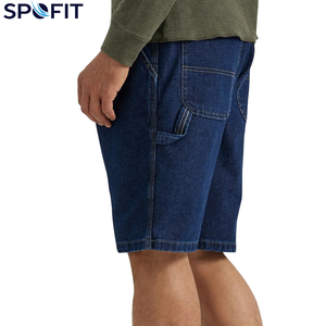 Shorts Streetwear Personnalisés pour Hommes, amples, style travail et jogging, en jean baggy, prix de gros pour garçons - Product Image 3