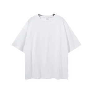 T-shirt personnalisé avec logo, coupe ajustée, 240 GSM, col contrastant, coton épais, séchage rapide, épaules tombantes, longueur standard, pour homme - Product Image 1