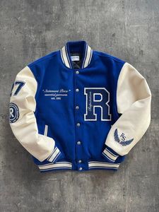 Wholesale Custom Letterman <b>Jackets</b> Men Embroidered Varsity <b>Jacket</b> <b>Leather</b> Sleeves Streetwear College <b>Jackets</b> OEM - Product Image 3