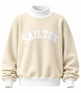 Suéter de Cuello Alto para Mujer, Tejido Suave, 100% Algodón, Informal, con Logotipo Personalizado, Transpirable, Ecológico, para Invierno - Product Image 6