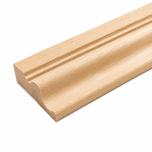 Solid Wood Moulding Natural Wood Crown Molding Baseboard Decorative Wall and <b>Ceiling</b> Trim Easy to Paint Stain and Customize - Product Image 1