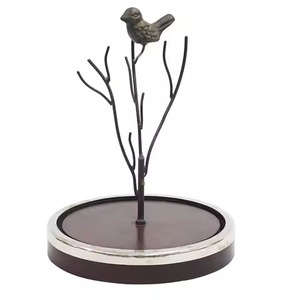 Modern Metal Jewelry <b>Tree</b> Stand Black Branch Design <b>Necklace</b> Earring Holder for Home Vanity Storage - Product Image 3