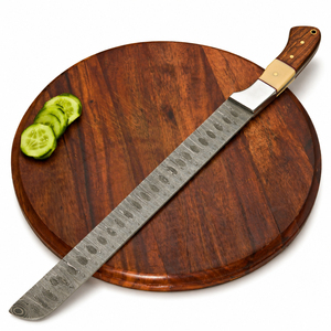 Burraq Damascus Steel Chef <b>Knife</b> 8-9.9-Inch Hand Forged Resin Handle 3.5mm Thickness Modern High-Polish Finish Dishwasher <b>Safe</b> - Product Image 4