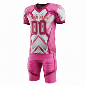 Conjunto de Uniforme de Fútbol Americano Personalizado, Jersey y Pantalones Sublimados, Poliéster Transpirable, Nombre del Equipo en la Parte Delantera, Logotipo, Deportes de Equipo - Product Image 2