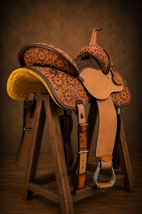 Almohadilla de Montura Western Personalizada para Salto |   Manta de Cuero Premium para Silla de Montar |   Transpirable y Absorbente de Impactos para Trail, Ranch y Rodeo - Product Image 4