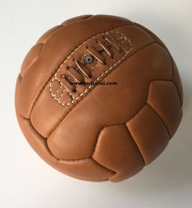 Balón de Fútbol Clásico de Cuero Blanco y Negro, Balón de Fútbol Tradicional Histórico - Product Image 5