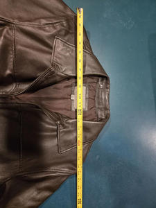 Chaqueta de Cuero Genuino Marrón de Alta Calidad, Estilo Bomber, Chaqueta Moderna Premium, OEM Personalizada - Product Image 6