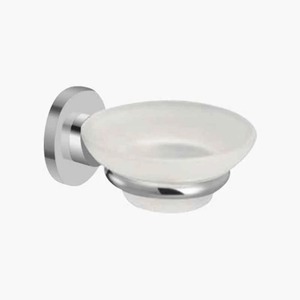 Porte-savon élégant en acier inoxydable, plateau de salle de bain moderne en métal pour intérieurs stylés - Product Image 2
