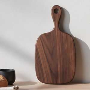 Acacia Wood Rectangle Chopping Block Durable Handmade Cutting Board with Knife Handle Dishwasher Safe for Kitchen Use - Product Image 1