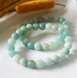 Chakralume Natural Blue Calcite <b>Ball</b> Beaded <b>Bracelet</b> for Healing Reiki Energy Jewelry Gift Wholesale 8mm - Product Image 4