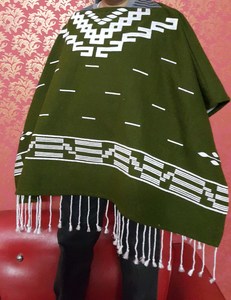Poncho in Lana Stile Clint Eastwood, Modello Originale '<span class=keywords><strong>Il</strong></span> <span class=keywords><strong>Buono</strong></span>, <span class=keywords><strong>Il</strong></span> <span class=keywords><strong>Cattivo</strong></span> e <span class=keywords><strong>Il</strong></span> <span class=keywords><strong>Brutto</strong></span>', Verde Oliva, Costume da Western - Product Image 5