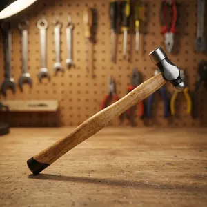 Boule en acier au carbone de qualité bricolage de haute qualité Pein Cross Pein marteau manche en bois utilisation de machiniste industriel pour la lapidation de pierre - Product Image 4