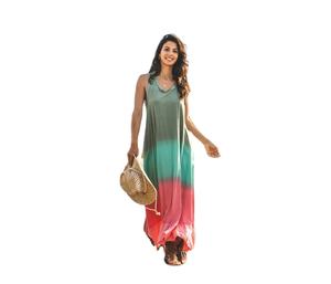 Colección 2026, Vestido Largo Estilo Boho para Mujer, Vestidos de Algodón sin Mangas para Mujer, Vestidos Maxi Vibrantes para Vacaciones - Product Image 1