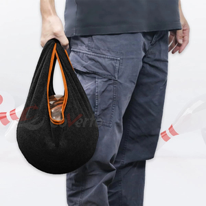 High Quality Microfiber <b>Bowling</b> Ball Polish Bag Washable Cleaning Cloth For <b>Bowling</b> Ball Maintenance - Product Image 4