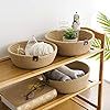 Customised Handwoven <b>Jute</b> Rope Storage <b>Basket</b> Set of 3 Natural Finish with Leather Handles for Storage and Organisation - Product Image 4