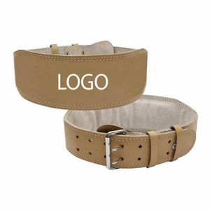 Ceinture de musculation en cuir antidérapante unisexe de conception la plus récente, robuste, pour l'haltérophilie et le levage de poids, avec boucle de maintien dorsal - Product Image 1