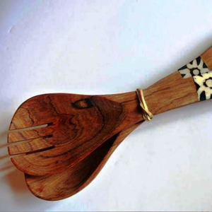 Utensilios para Ensaladas Hechos en India, Ecológicos, Aptos para Lavavajillas, para Cocina Casera - Product Image 1