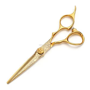 Chapado en oro Color caliente peluquero peluquería tijeras nuevo diseño hermoso peluquero corte de pelo forma tijeras - Product Image 1