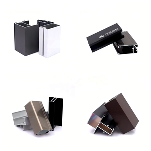 Perfiles de aluminio extruido con recubrimiento en polvo personalizados Serie 6000 Soldadura por corte por flexión Historia de 41 años para la industria de la construcción - Product Image 1