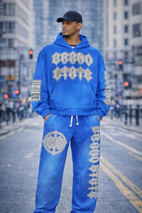 Conjunto Deportivo de Hombre 2026 con Bordado Desgastado, Sudadera con Cremallera de Algodón Negro y Pantalones Jogger, Conjunto Deportivo Personalizado de Alta Calidad - Product Image 6