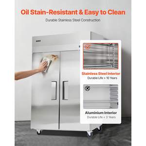 <b>Commercial</b> <b>Kitchen</b> <b>Refrigeration</b> <b>Equipment</b> 31.89-Inch Wide Reach Upright Double-Door Auto-Defrost Refrigerator 8 Adjustable - Product Image 6