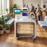 Kiosques médicaux intelligents à écran tactile haute précision, alimentés par énergie solaire, pour l'auto-prise en charge médicale, fabriqués par Huasheng Medical Factory