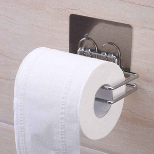 Punch <b>Free</b> Stainless Steel <b>Toilet</b> Paper <b>Holder</b> Wall Mounted Bathroom Tissue <b>Roll</b> Rack - Product Image 3