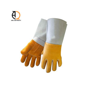 ถุงมือเชื่อมโลหะ ถุงมือหนังนิรภัยสำหรับงานอุตสาหกรรม ทนความร้อน - Product Image 1