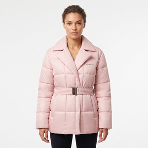 High Quality <b>Women's</b> <b>Lightweight</b> Puffer Jacket Winter Quilted Belted <b>Coat</b> Warm Casual Insulated Outerwear Comfortable Fit - Product Image 4
