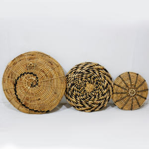 Décoration murale marocaine en bambou de haute qualité, faite à la main, en jonc de mer et jacinthe d'eau, décoration naturelle pour la maison, Artex Dong Thap SD1898B-3MC - Product Image 6