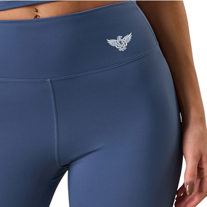 Leggings de fitness pour femmes, taille haute, longueur intégrale, sans couture, extensibles, bleus, confortables pour le yoga, la course à pied et l'entraînement - Product Image 6