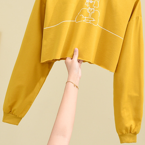 Sudadera Corta de Manga Larga Informal de Invierno con Logotipo Personalizado de Alta Calidad para Mujer, para Uso en el Gimnasio - Product Image 4